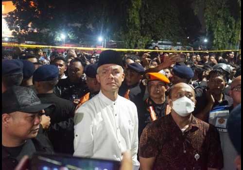 Pastikan Keamanan Jalur, Ganjar Tinjau Lokasi Kecelakaan KA Brantas