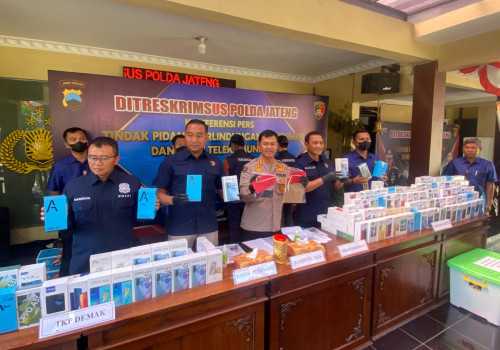 Polda Jateng : Dua Orang Jadi Tersangka Kasus Peredaran Handphone Ilegal di Wilayah Semarang dan Demak