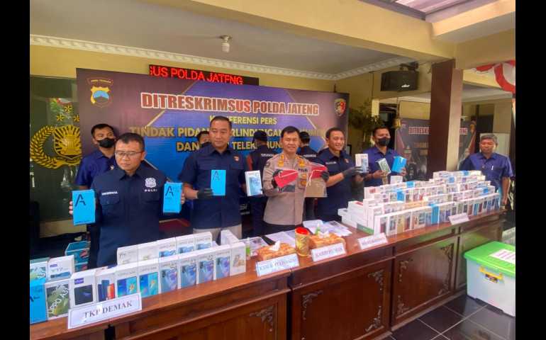 Polda Jateng : Dua Orang Jadi Tersangka Kasus Peredaran Handphone Ilegal di Wilayah Semarang dan Demak
