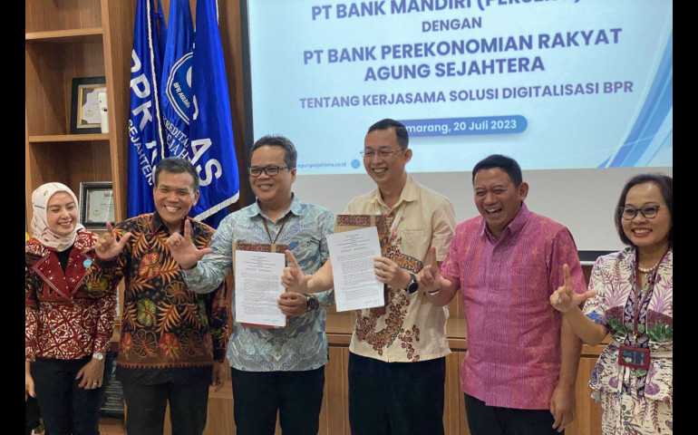BPR AS Gandeng Bank Mandiri Kembangkang Solusi Digitalisasi