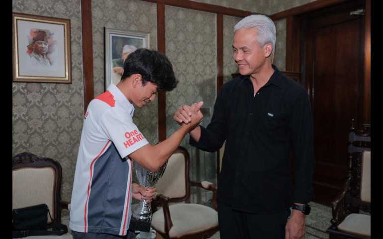 Prestasi Fadillah Arbi di Balap FIM Junior GP Barcelona Kagetkan Gubernur Ganjar