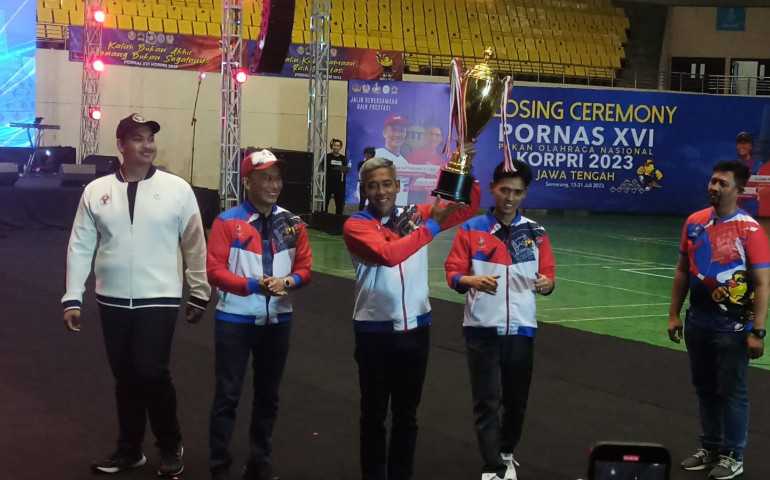 Koleksi 35 Mendali, Jateng Peroleh Juara Umum pada Pornas XVI Korpri 2023 Jawa Tengah