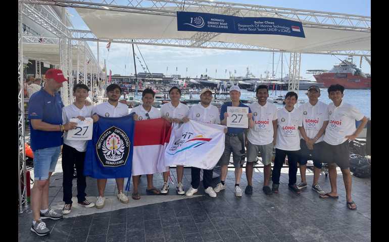 Lagi! Mahasiswa Undip Torehkan Prestasi di Kancah Internasional dalam Ajang Monaco Energy Boat Challenge 2023