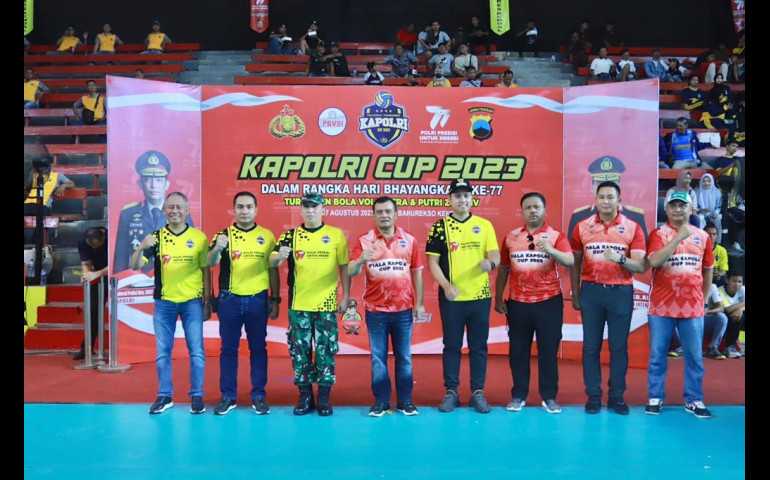 Buka Kejurnas Bola Volley Kapolri Cup 2023 Zona IV, Kapolda Jateng : Junjung Solidaritas dan Sportifitas