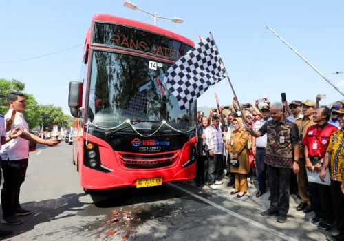 Resmi Beroprasi! Trans Jateng Solo-Sukoharjo-Wonogiri, Gratis Selama Seminggu