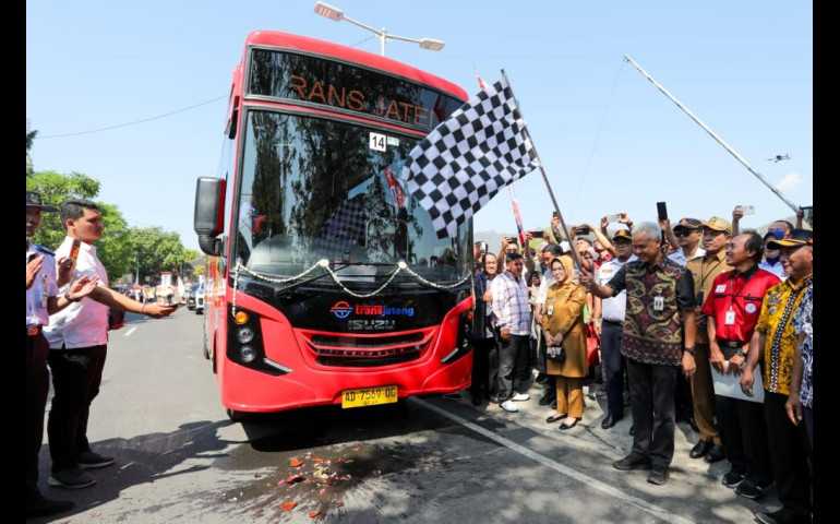 Resmi Beroprasi! Trans Jateng Solo-Sukoharjo-Wonogiri, Gratis Selama Seminggu