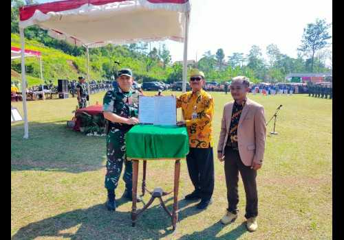 Tutup Program TMMD Sengkuyug 2 Desa Kediten Kendal, Letkol Jenry : Gotong Royong Jadi Identitas Bangsa