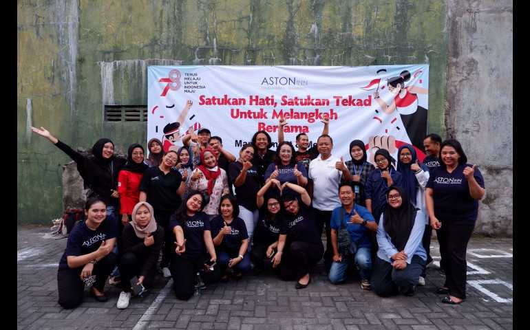 HUT Kemerdekaan RI ke 78, Aston Inn Pandanaran Semarang Gelar Lomba Bersama Media