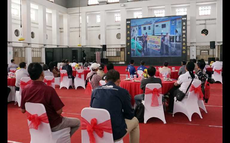 KAI Daop 4 Semarang Bersama Dishub Kota Semarang Gelar Sosialisasi Keamanan dan Keselamatan di Perlintasan Sebidang