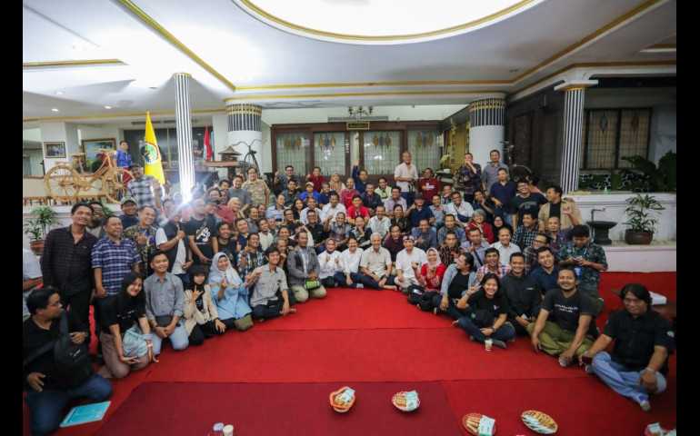 Di Akhir Masa Jabata, Ganjar Pranowo Pamitan dengan para Wartawan