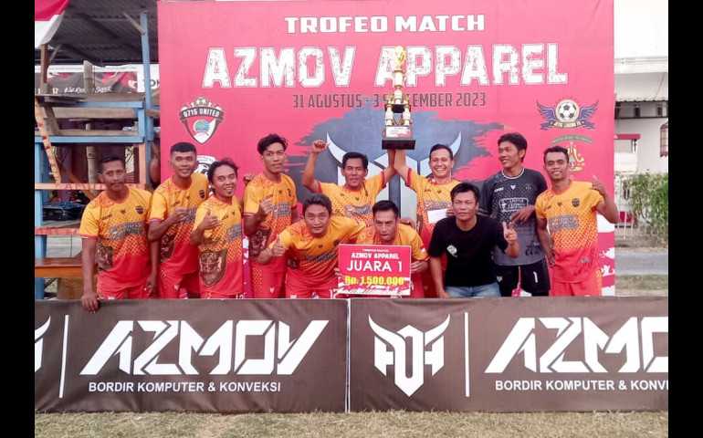 Turnamen Trofeo Azmov Apparel Cup Berhasil di Menangkan Tim Sepak Bola Kuda Laut Legend