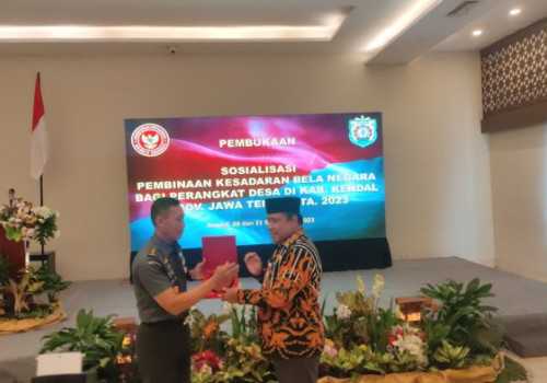 Ditjen Pothan Kemhan RI Gelar Sosialisasi Pembinaan Kesadaran Bela Negara di Kendal ; Perangkat Desa Adalah Ujung Tombak