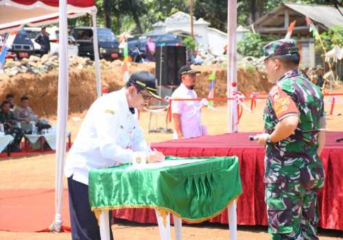 Buka Akses Jalur Desa, TMMD Regular ke 118 Resmi Dibuka di Purwogondo Kendal