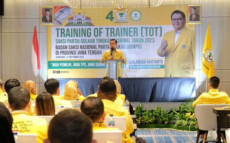 Kawal Pemilu 2024, Golkar Jateng Siapkan Saksi di Seluruh TPS