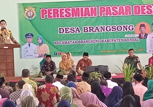 Resmikan Pasar Brangsong Kendal, Bupati Dico Harap dapat Tingkatkan Perekonomian Masyarakat