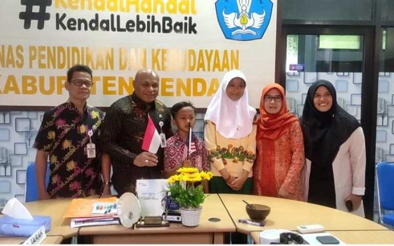 Dua Pelajar SD Asal Kendal Ikuti Pertukaran Pelajar di Malaysia