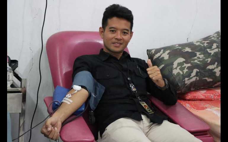 Sambut HUT Humas Polri Ke 72, Polres Kendal Gelar Donor Darah