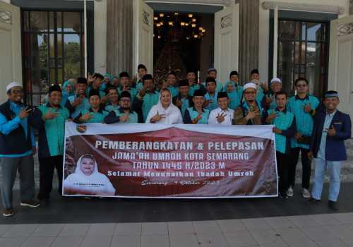 Lepas Calon Jemaah Umroh, Wali Kota Hevearita Titip Doa Agar Semarang Rukun dan Kompak 