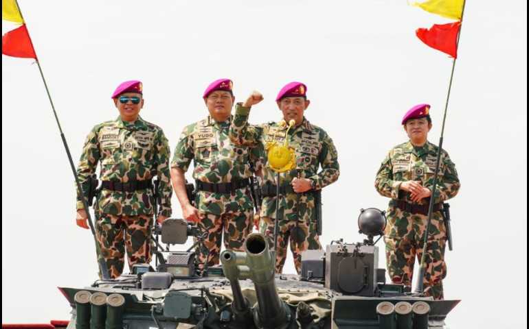 Peringatan HUT TNI ke 78, Kapolri Listyo Sigit Prabowo : TNI sebagai Patriot Jaga Kedaulatan dan Keutuhan NKRI
