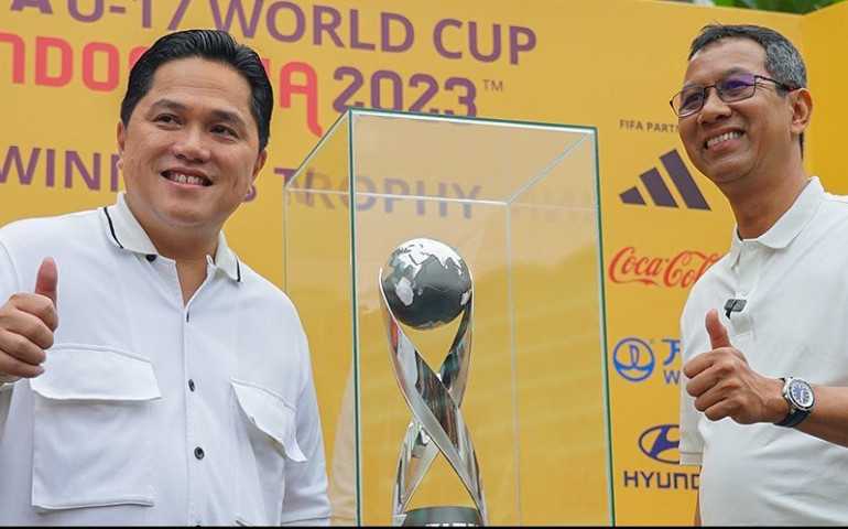 PSSI Mulai Memamerkan Trofi Piala Dunia U-17 di Bundaran HI Jakarta