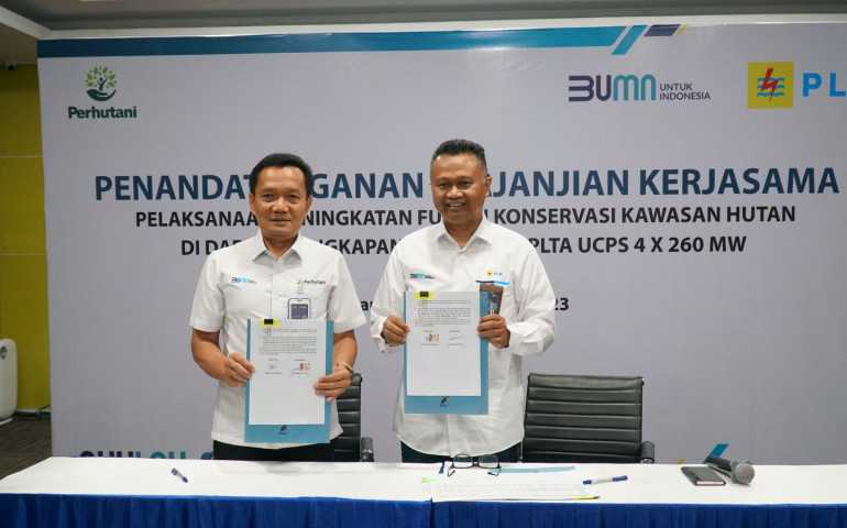 PLN dan Perhutani Sepakat Kerjasama Konservasi Hutan di Sekitar PLTA Cisokan