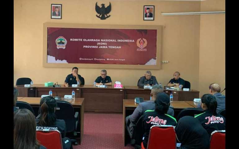 KONI Jateng Tekankan Strategi Sun Tzu saat Pelepasan Atlet Kick Boxing ke Pra PON