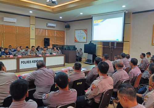 Stop Pemberian Gratifikasi, Polres Kendal Gelar Sosialisasi PERKAP No 6 tahun 2020