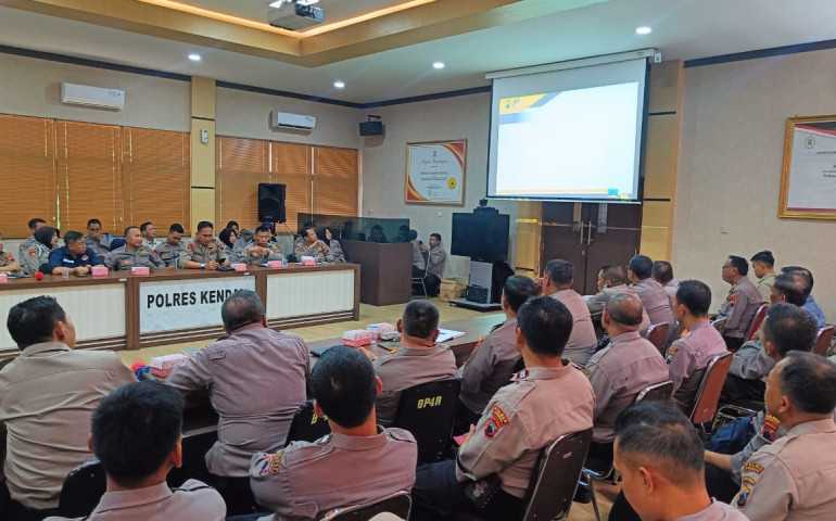 Stop Pemberian Gratifikasi, Polres Kendal Gelar Sosialisasi PERKAP No 6 tahun 2020