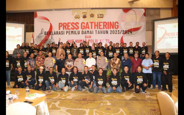 Polda Jateng Ajak Pers Berperan Jaga Kondusifitas Pemilu 2024
