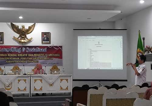 Tingkatkan Fungsi Data Termonitor, Baperlitbang Kendal Launching Aplikasi Sikrenova