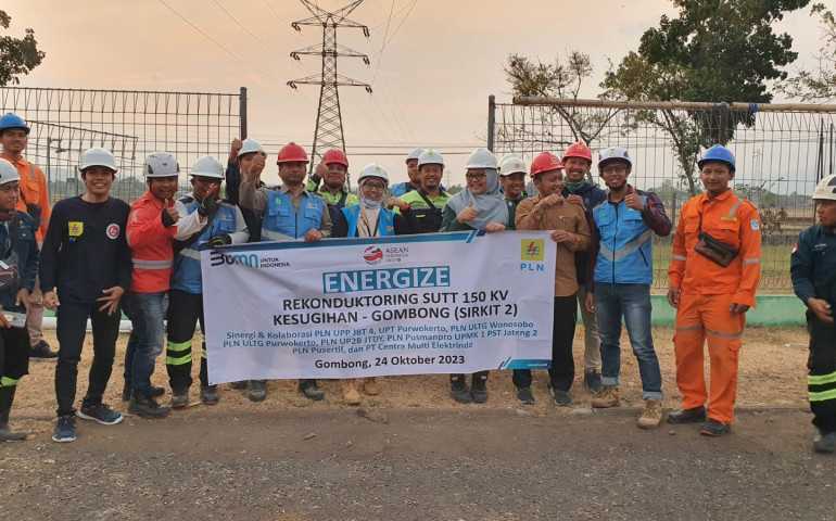 Tingkatkan Keandalan Sistem Kelistrikan Jawa Tengah, PLN Selesaikan SUTT 150 kilo Volt Kesugihan – Gombong