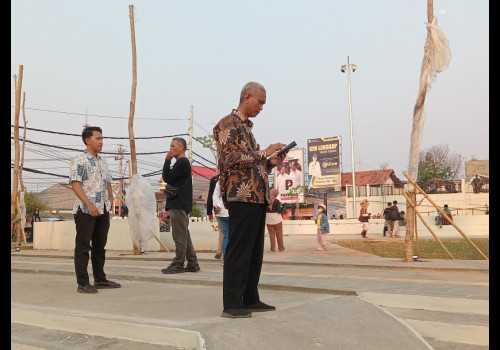 Renovasi Alun-alun Kaliwungu Sudah Selesai, DLH Kendal : Pedagan Sudah Disiapkan Tempat Berjualan