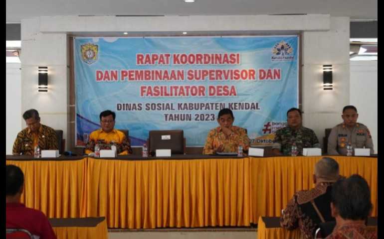 Dorong Kinerja Supervisor dan Fasilitator SLRT, Dinsos Kendal Gelar Rapat Koordinasi dan Pembinaan