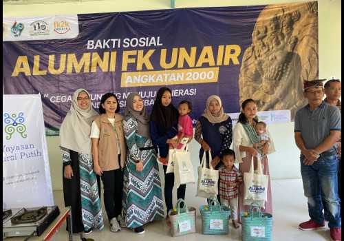 Dukung Pengentasan Stunting, Alumni FK Unair Angkatan 2000 Gelar Kegiatan Bakti Sosial di Gunung Pati Semarang