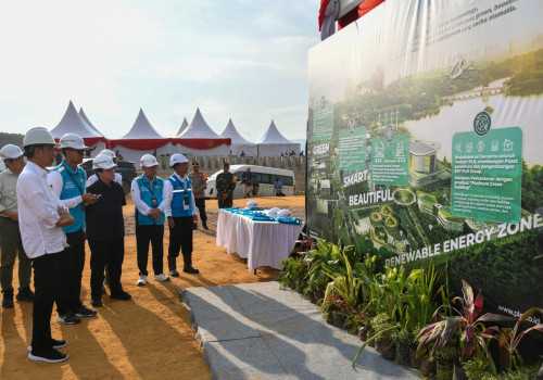 Presiden Jokowi Groundbreaking Pembangunan PLTS PLN 50 MW di IKN Nusantara, Hadirkan 100 Persen Energi Bersih