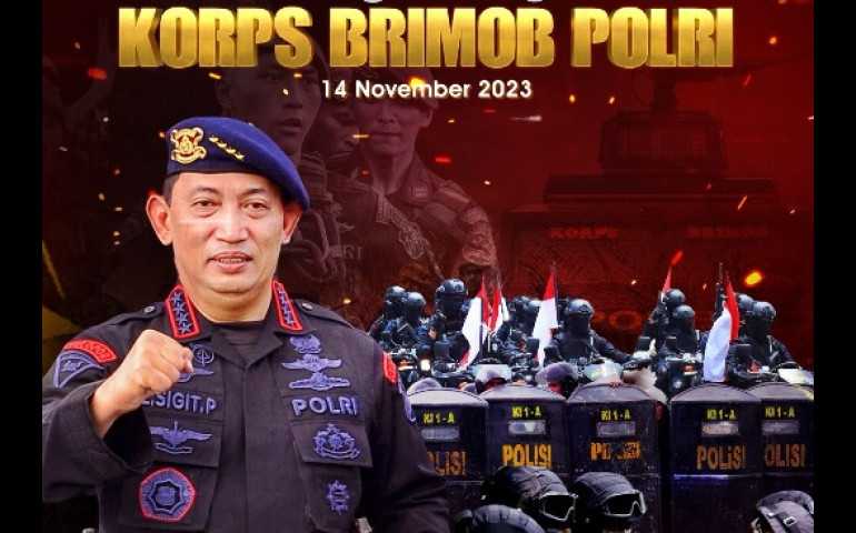 HUT ke-78, Kapolri Harap Korps Brimob Jadi Pemersatu Bangsa