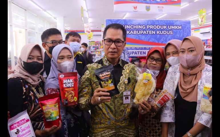 Pemkab Kudus Gandeng Indomaret, Dorong 13 Produk UMKM Promosikan Produknya