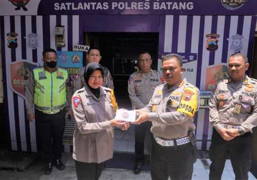 Menciptakan Kondisi Tertib Lalu Lintas, Satlantas Polres Batang Targetkan 100 Penindakan Tilang Dengan ETLE