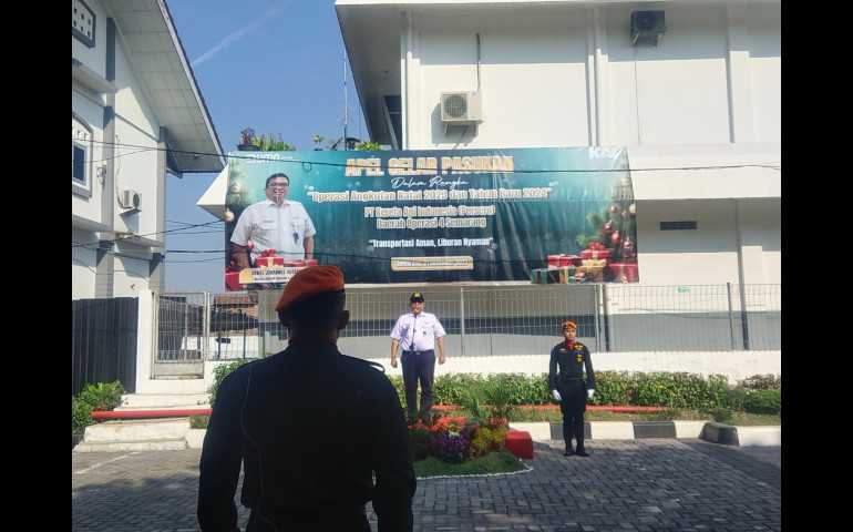Gelar Apel Kesiapan Nataru, KAI Daop 4 Semarang Siapkan Transportasi Kereta Api yang Aman untuk Liburan Nyaman