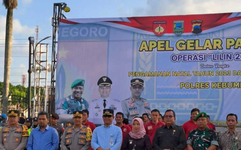 Polres Kebumen Gelar Ops Lilin 2023, Ferry Wawan Cahyono Siap Dukung Sinergi dalam Wujudkan Natal dan Tahun Baru Damai