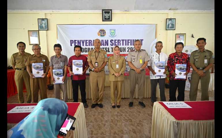 Sebanyak 1.002 Tanah Desa Karangsari Purbalingga Disertifikasi melalui Program Pendaftaran Tanah Sistematis Lengkap