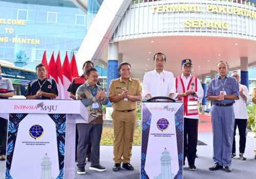 Presiden Jokowi Resmikan Terminal Pakupatan Tipe A Serang