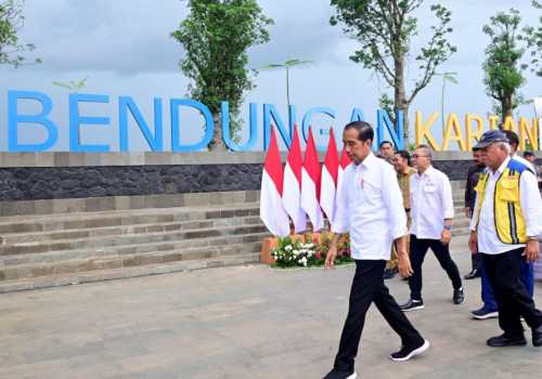 Presiden Jokowi Resmikan Bendungan Karian di Kabupaten Lebak