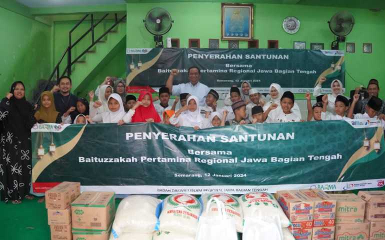 Pertamina Patra Niaga JBT Beri Santunan Kepada 4 Panti Asuhan di Semarang