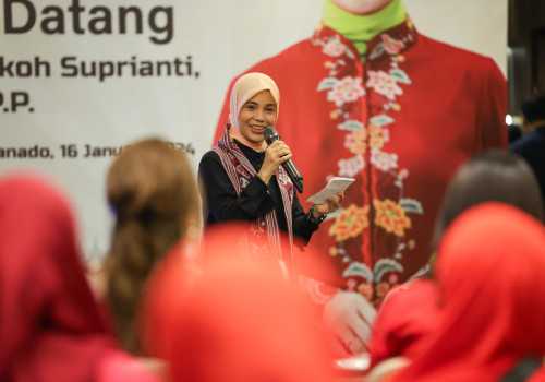 Hadir di Sulut, Atikoh Dilapori Daerah Belum Terakses Internet