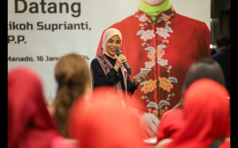 Hadir di Sulut, Atikoh Dilapori Daerah Belum Terakses Internet