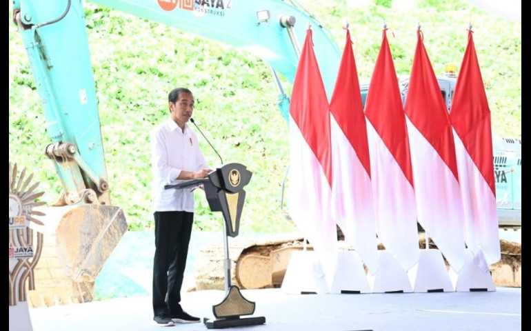 Presiden Jokowi Lakukan Upacara Groundbreaking Pembangunan Gedung dan Kawasan Kantor OIKN di IKN