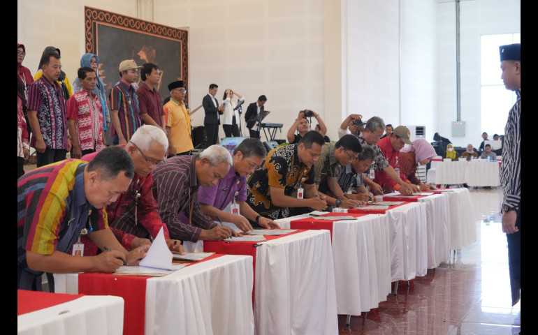 Pemkab Klaten Resmikan 31 Desa Antikorupsi dan 77 Sekolah Dasar Berintegritas