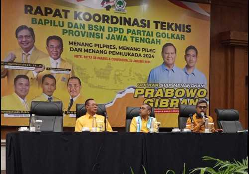 Rakornis Bapilu dan BSN, Golkar Jateng Siap Kawal Kemenangan Pemilu 2024