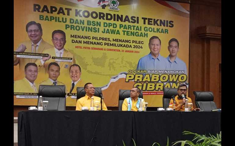 Rakornis Bapilu dan BSN, Golkar Jateng Siap Kawal Kemenangan Pemilu 2024